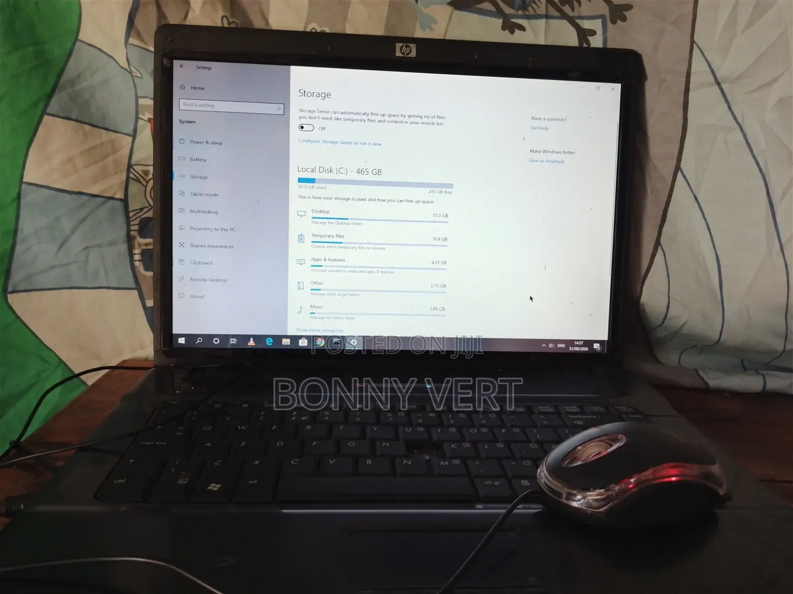 Laptop HP 3GB Intel Celeron HDD+SSD 350GB