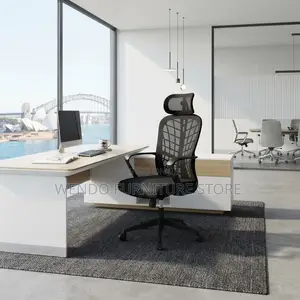 Office Chairs; Ergonomic Office Recliner Black Meeting Desk Chairs