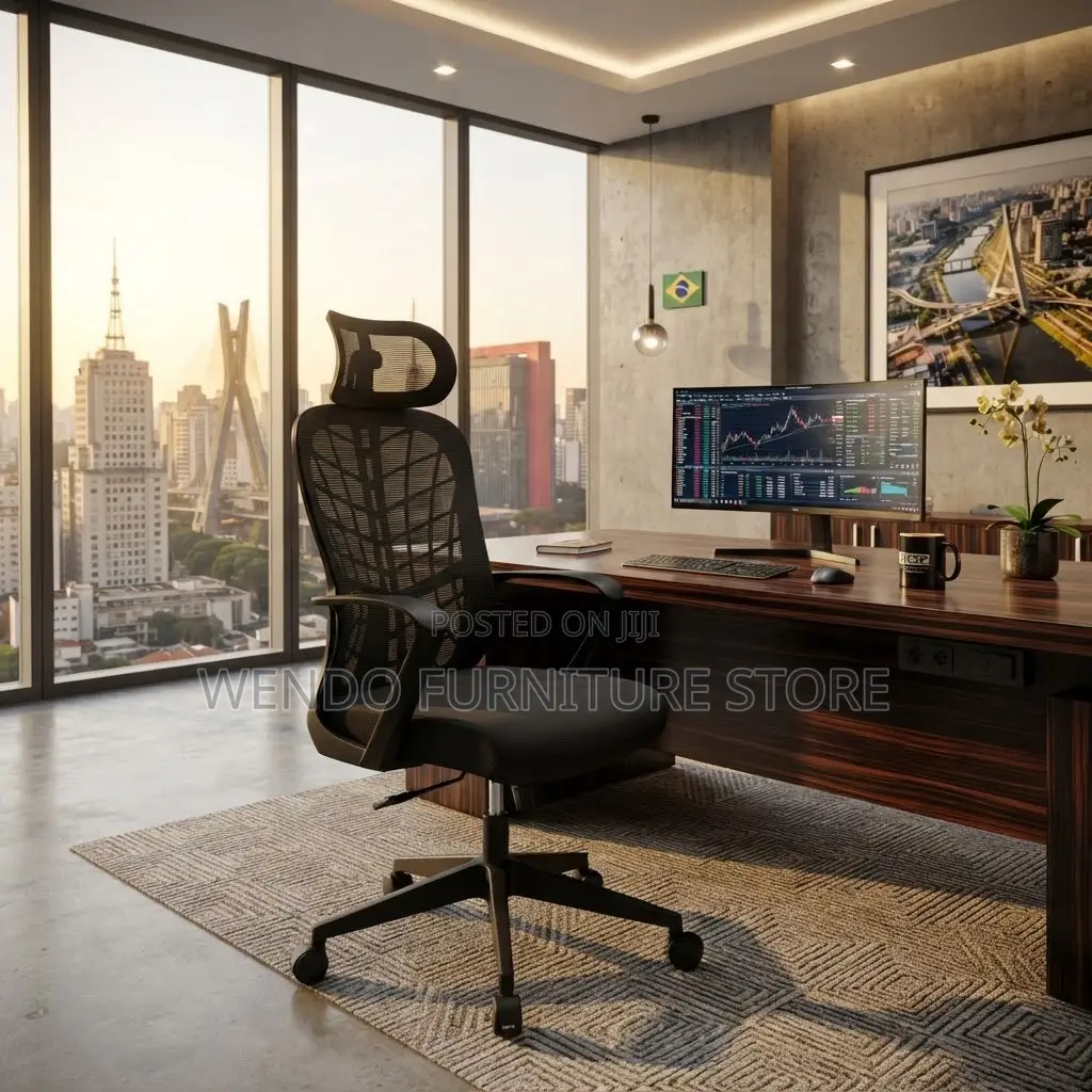 Office Chairs; Ergonomic Office Recliner Black Meeting Desk Chairs