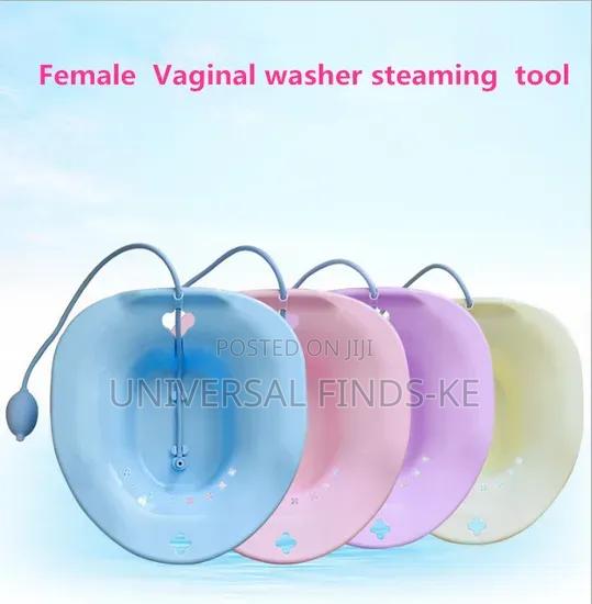 Yoni Sitz Bath Basin With Squeeze Bulb – Personal Hygiene Soaking Bowl - thumbnail 2