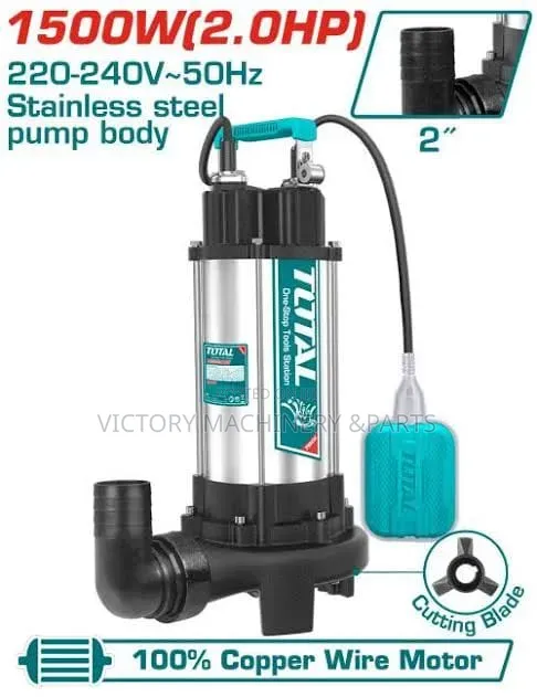 TOTAL Sewage Pump 2HP – TWP With Cutting Blade