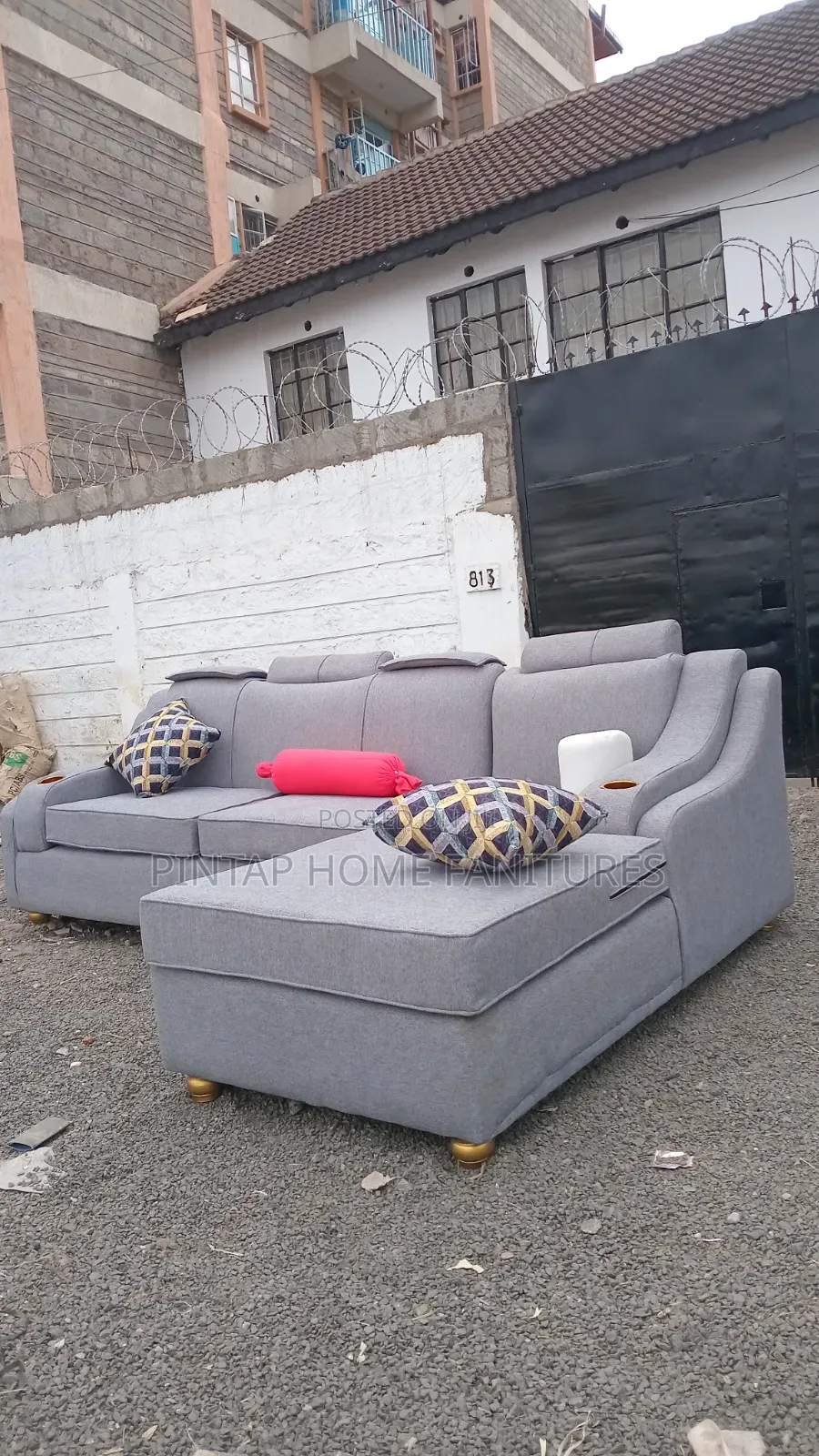 L, Shape Five Seater Sofa
