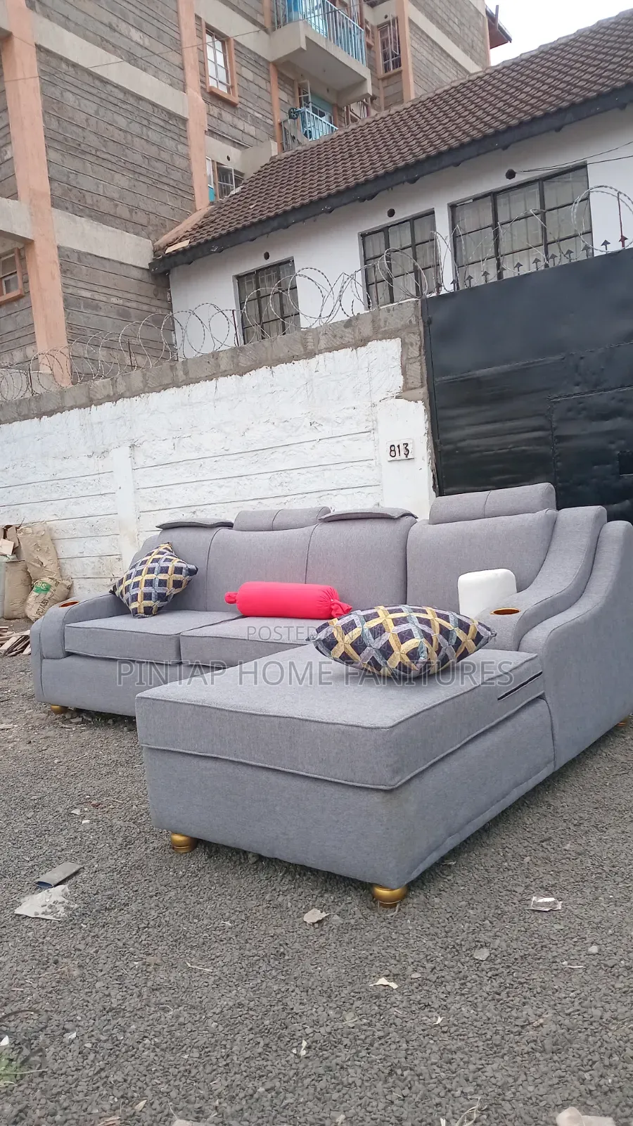 L, Shape Five Seater Sofa