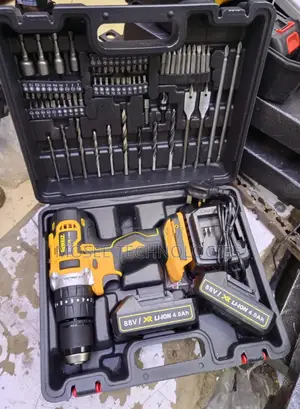Cordless Power Drill With 4.0Ah Batteries & Accessories