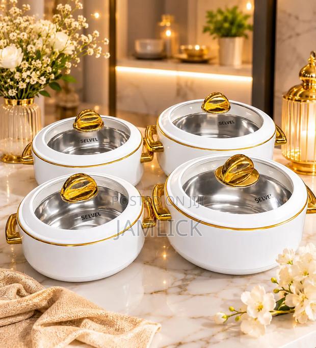 4pcs Classic Insulated Hotpot - Jm