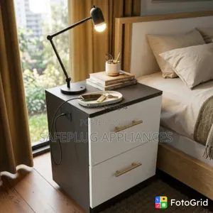 Modern Bedroom Nightstand – Spacious Bedside Drawers for Essentials