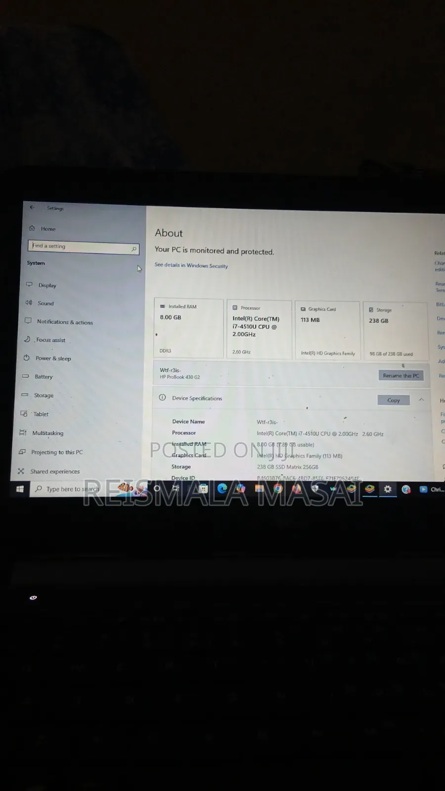 Laptop HP ProBook 4230S 8GB Intel Core i7 SSD 256GB