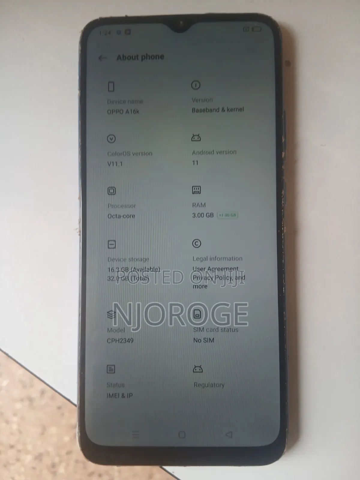 Oppo A16K 32 GB Blue
