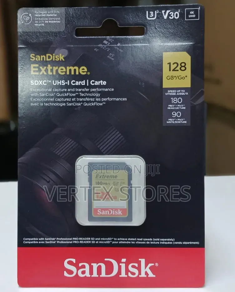 Sandisk Extreme Uhs 128gb Uhd