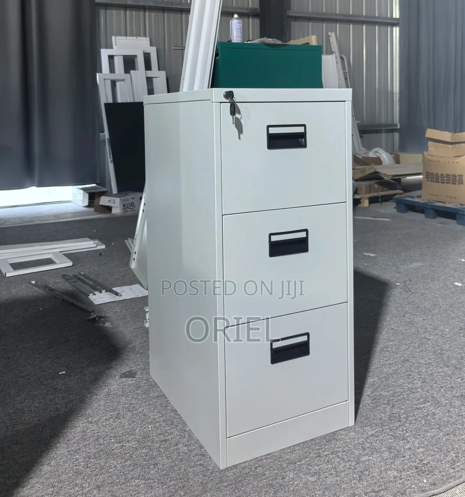 3-Drawer Office Storage Cabinet : File Storage Cabinet