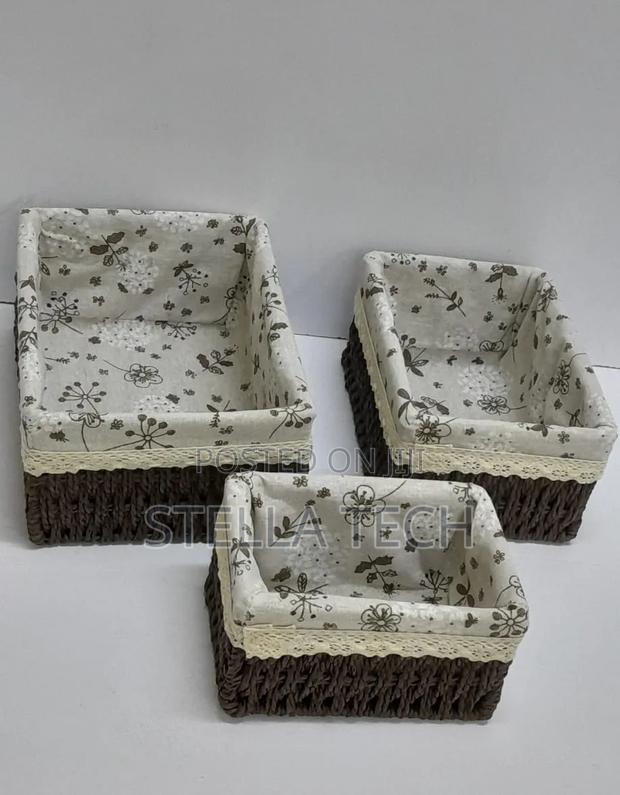 *3 in 1 Hand Wooven Rattan Storage Baskets Now Available
