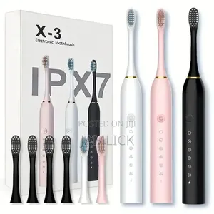 Sonic Electric Toothbrush With 4 Replaceable Heads - Dv