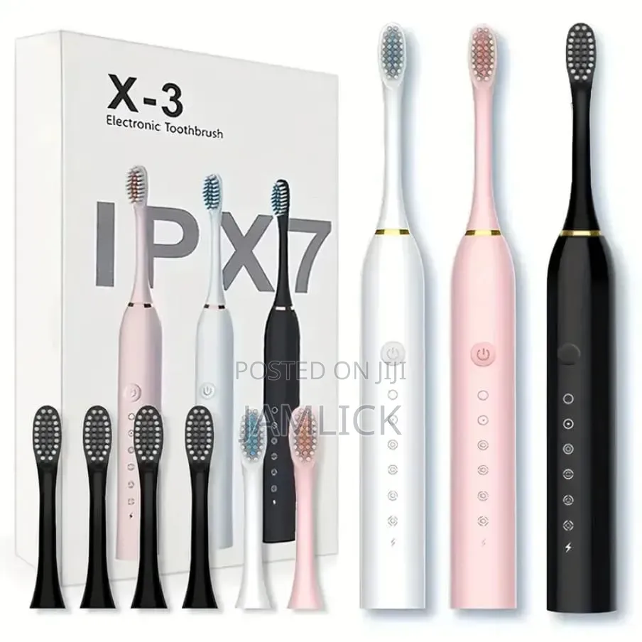 Sonic Electric Toothbrush With 4 Replaceable Heads - Dv