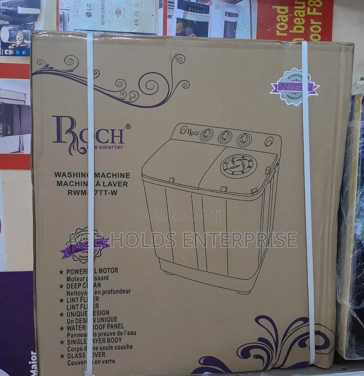 Roch 7.5 KGS Top Load Twin Tub Washing Machine