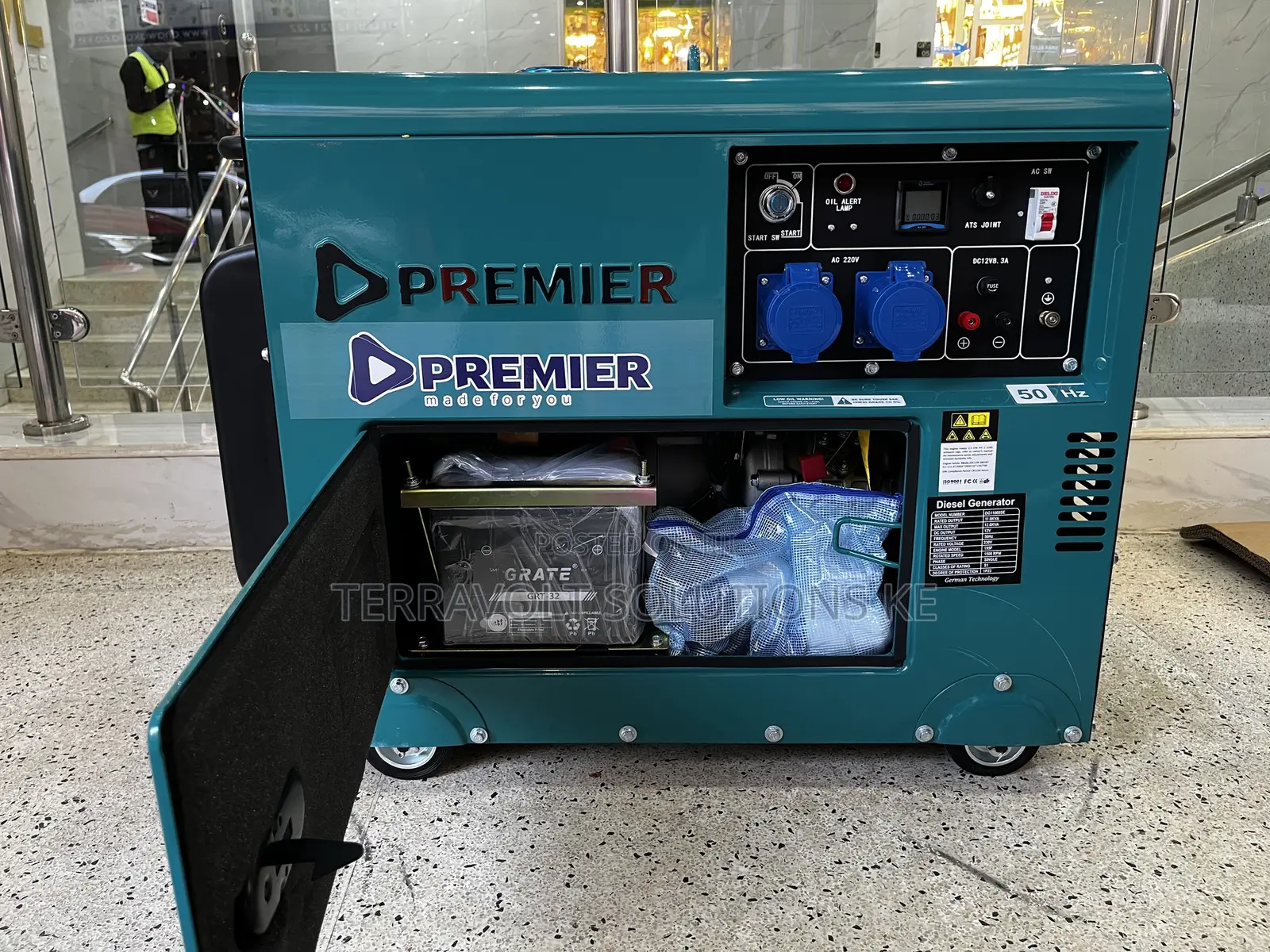 6.5kva Premier Single Phase SILENT Diesel Generator