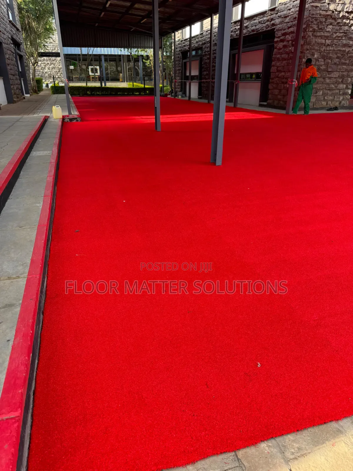 Red Artificial Grass Carpet