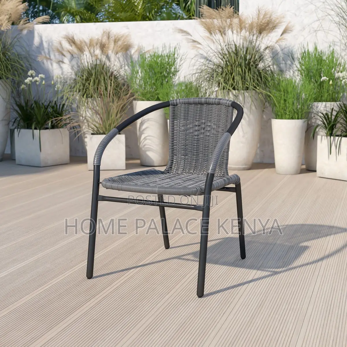 Dining Chair; Modern Rattan Plastic Dining Chair for Home Interiors