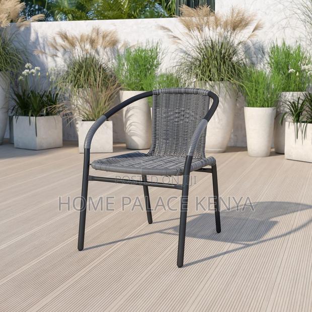 Dining Chair; Modern Rattan Plastic Dining Chair for Home Interiors