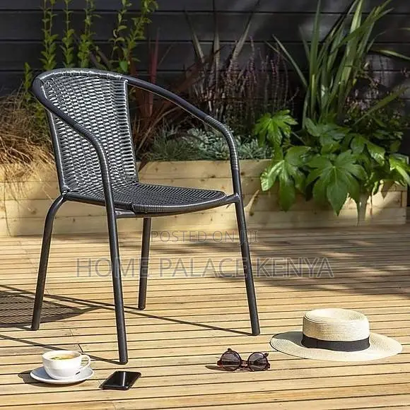 Dining Chair; Modern Rattan Plastic Dining Chair for Home Interiors