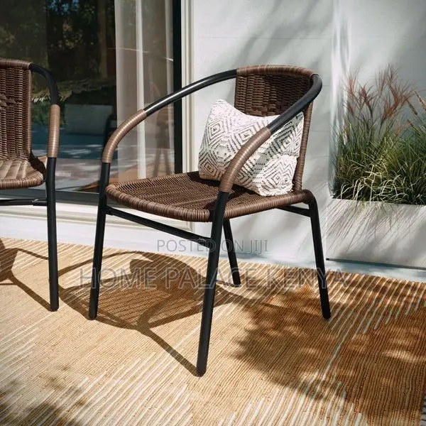 Dining Chair; Modern Rattan Plastic Dining Chair for Home Interiors