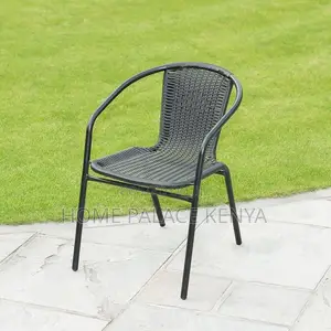 Dining Chair; Modern Rattan Plastic Dining Chair for Home Interiors