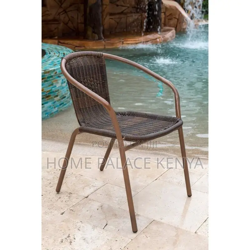 Dining Chair; Modern Rattan Plastic Dining Chair for Home Interiors