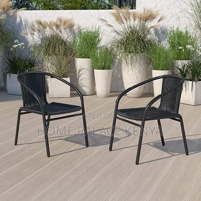 Dining Chair; Modern Rattan Plastic Dining Chair for Home Interiors