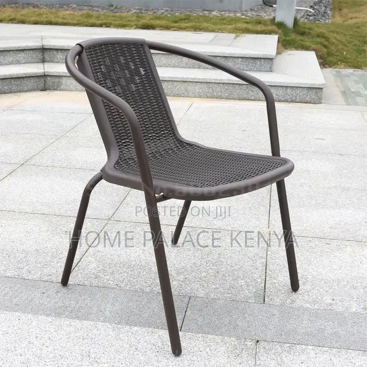 Dining Chair; Modern Rattan Plastic Dining Chair for Home Interiors