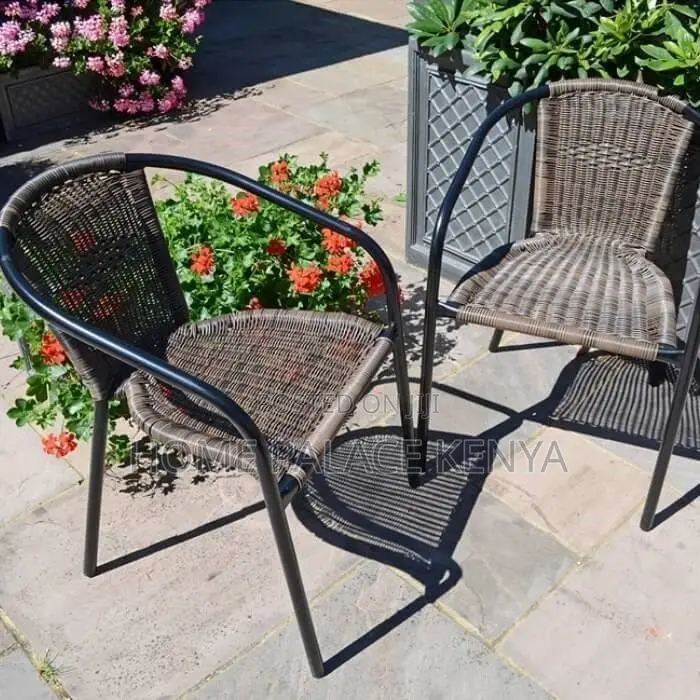 Dining Chair; Modern Rattan Plastic Dining Chair for Home Interiors