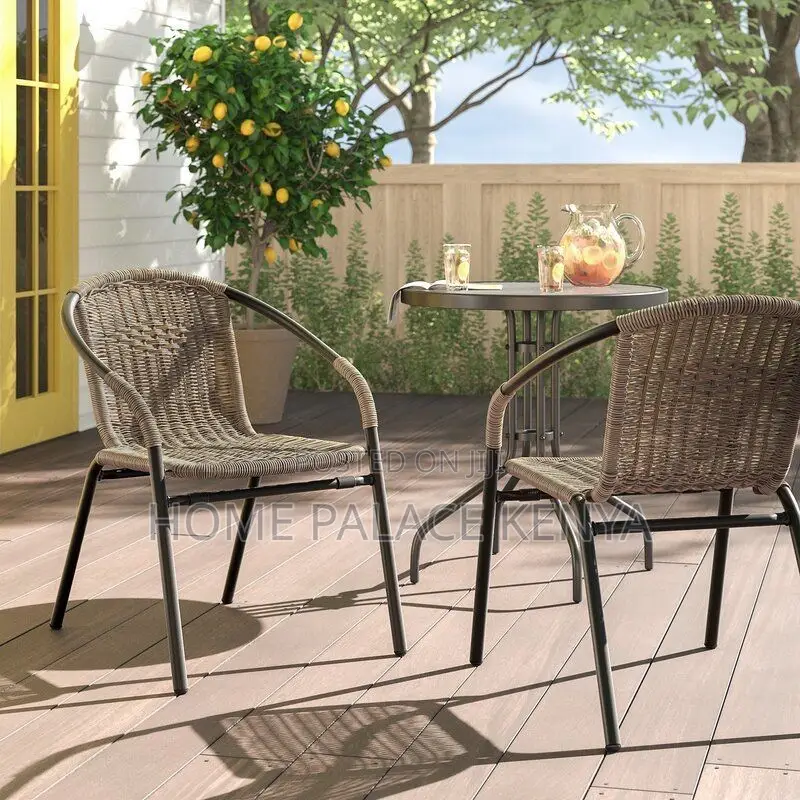 Dining Chair; Modern Rattan Plastic Dining Chair for Home Interiors