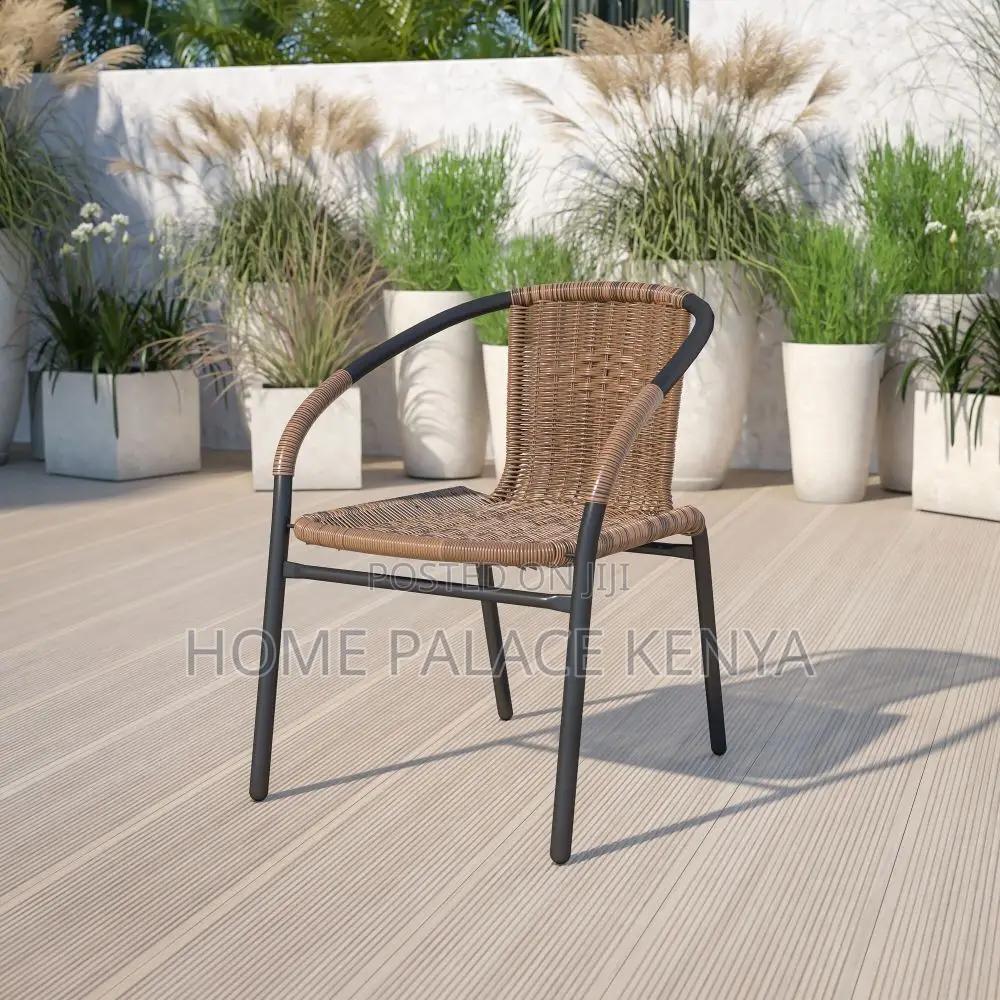 Dining Chair; Modern Rattan Plastic Dining Chair for Home Interiors