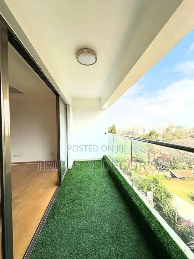Revamp Apartment Balcony With Grass Carpet
