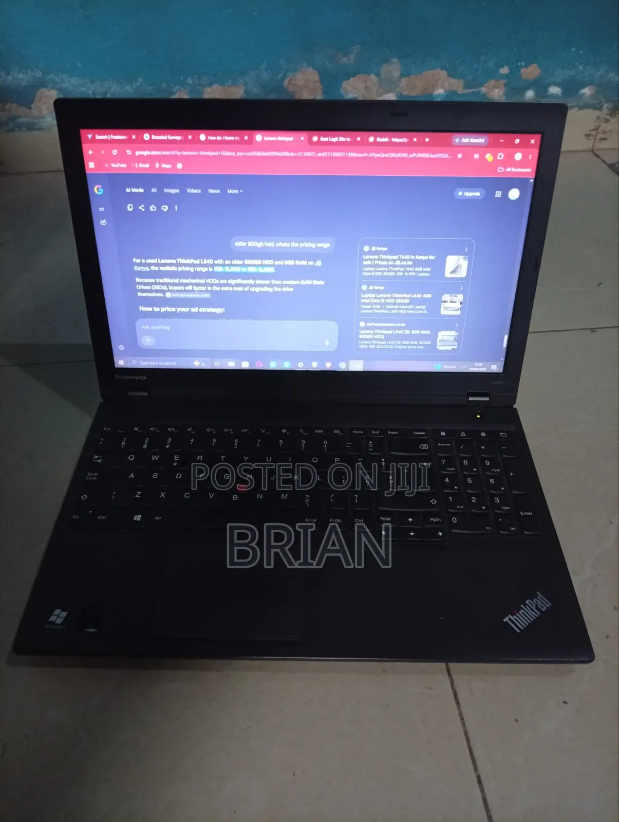Laptop Lenovo ThinkPad L540 8GB Intel Core i5 HDD 500GB