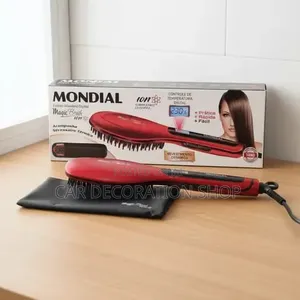 Heated Bristles Combined Electric Brush Hair Straightening Brush