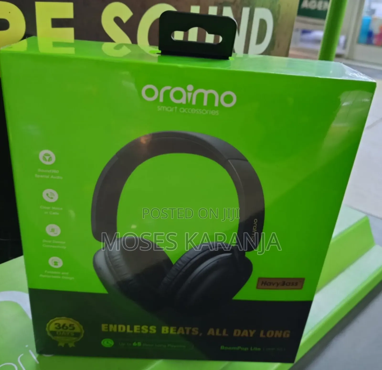 Oraimo BoomPop Lite Over-Ear Wireless Headphones
