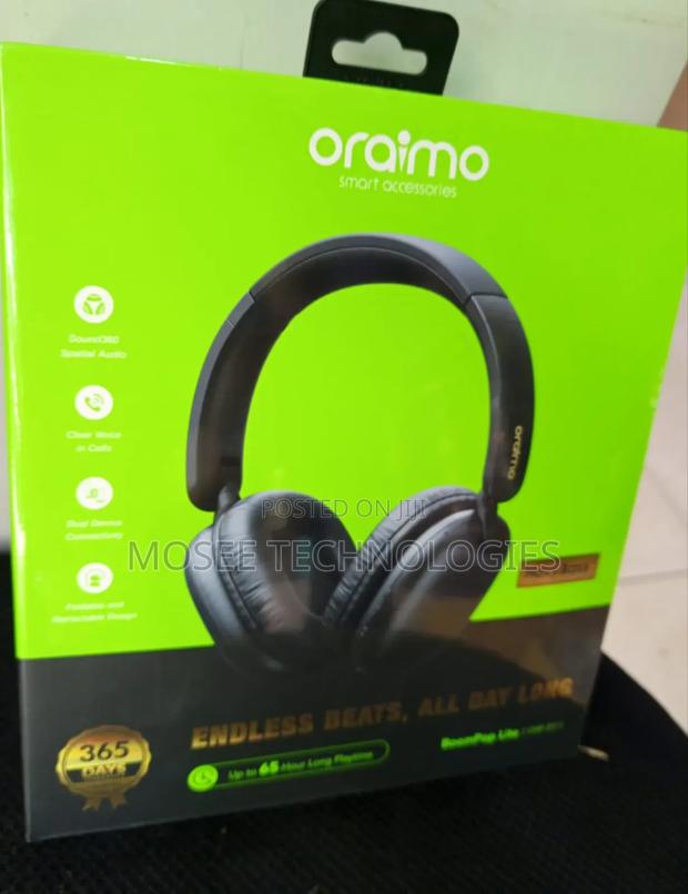 Oraimo BoomPop Lite 65-Hour Bluetooth Headset With Spatial Audio - main view