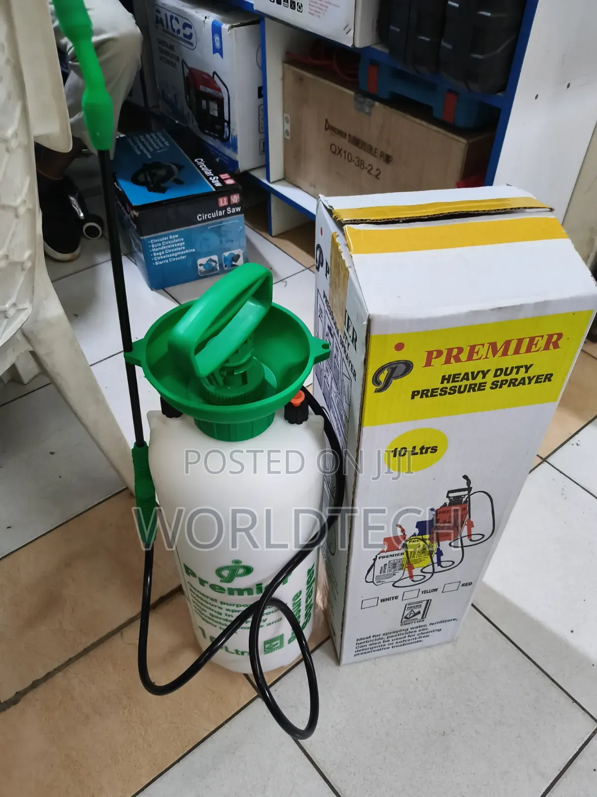 Premier 10l Heavyduty Hand Pressure Washer/10l Manual Pressure Washer