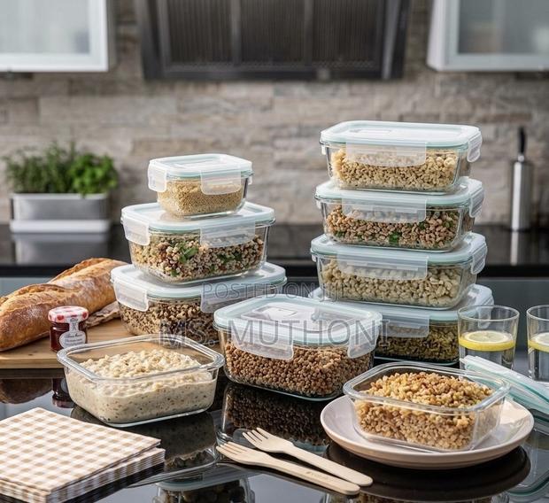 EcoPack 8-Piece Glass Meal Prep Set