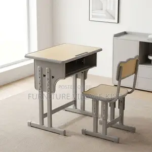 Adjustable Beige Kids Desk