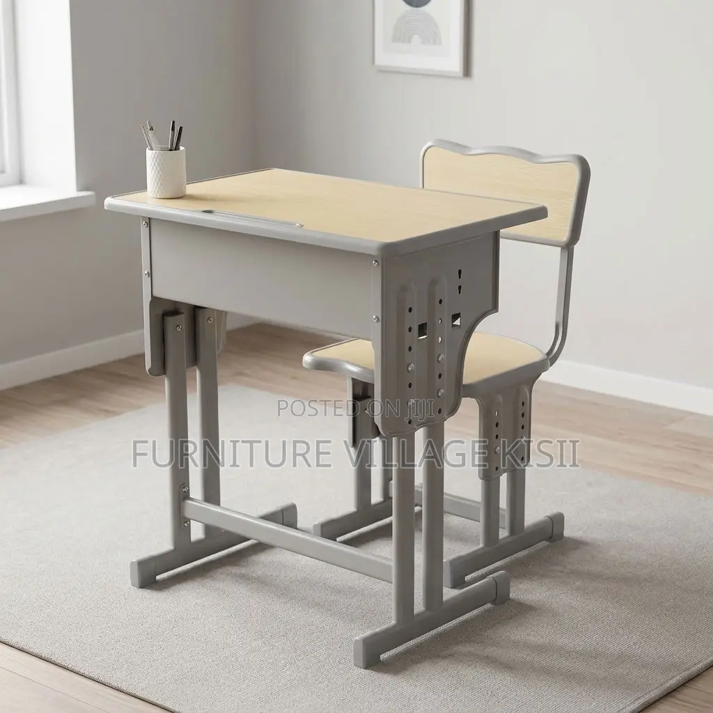 Adjustable Beige Kids Desk