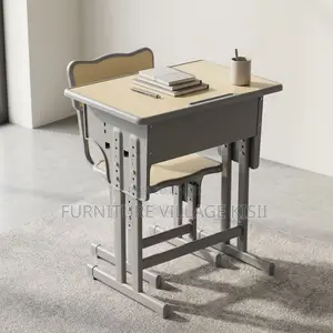 Adjustable Beige Kids Desk