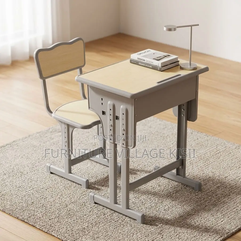 Adjustable Beige Kids Desk