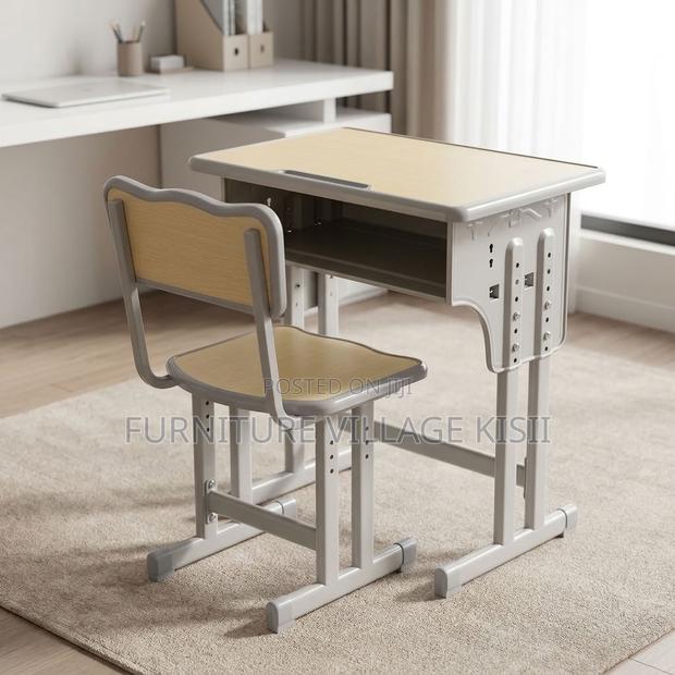 Adjustable Beige Kids Desk - thumbnail 7
