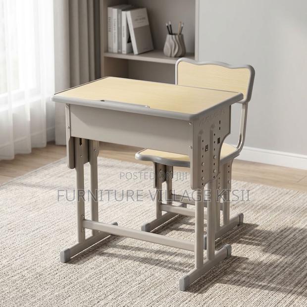 Adjustable Beige Kids Desk - thumbnail 8