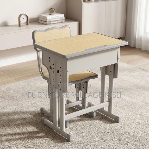 Adjustable Beige Kids Desk - thumbnail 9