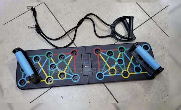Multi-Function Push-Up Board With Resistance Bands