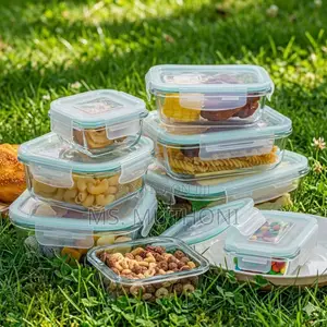 SnapSeal 8-Piece Glass Food Storage Set