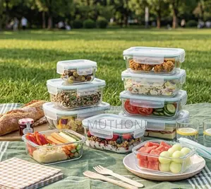 SnapSeal 8-Piece Glass Food Storage Set