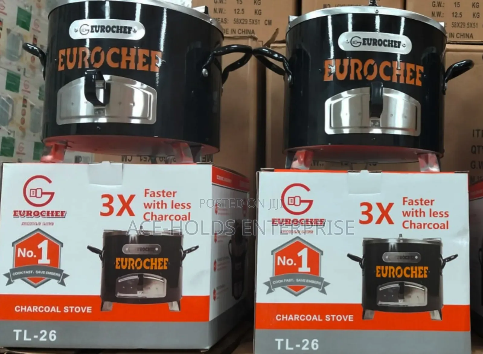 Insulated Body - Eurochef Jikokoa Medium Charcoal Stove