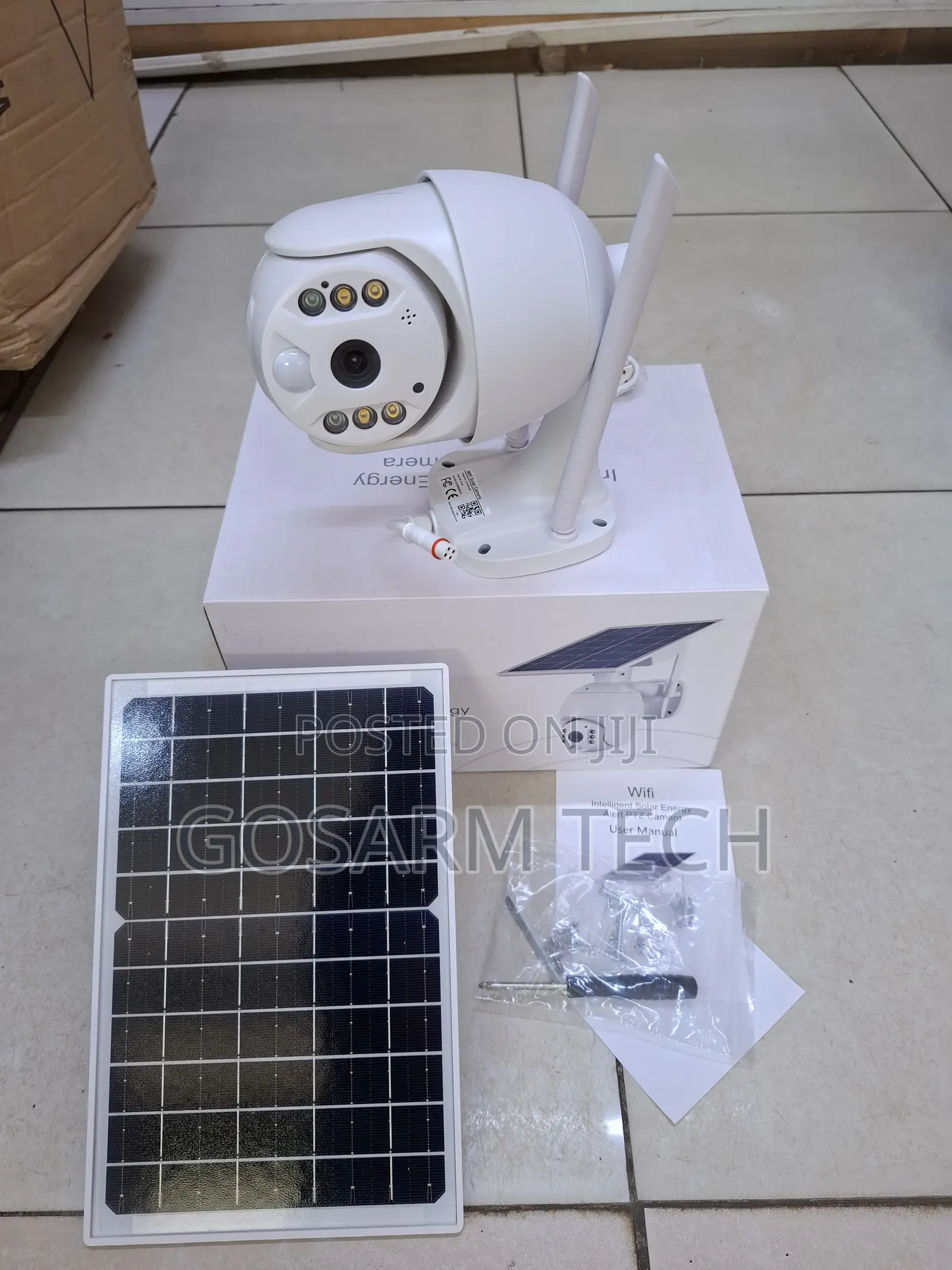 Best Quality Ubox Single Lens Solar Camera 24/7 Security Surveillance